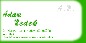 adam medek business card